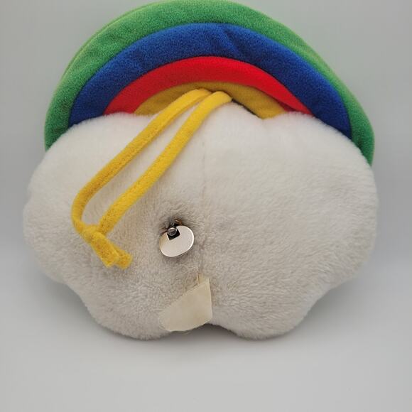 Vintage Rainbow Cloud Plush Music Box Somewhere Over Rainbow Dakin Style Rare - Picture 3 of 10